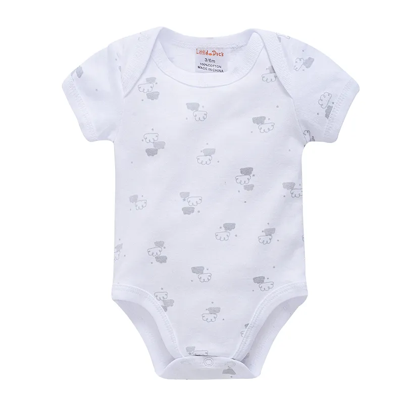 Baby clothes 100%cotton printed baby romper infant bodysuit 8 pcs baby gift set clothing