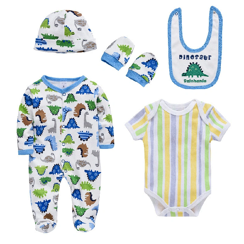 fashion Best Selling Baby boy clothes 5pcs Gift Set boy Clothes Cheap Baby Clothes