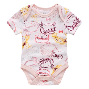Newborn Baby Bodysuit 3pieces lot Short Sleeve Clothes gift set