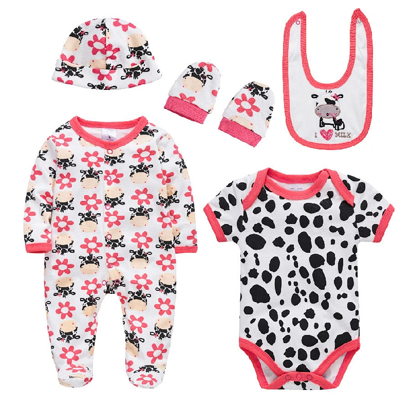 fashion Best Selling Baby girl clothes 5pcs Gift Set