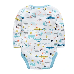 Fashion Newborn baby clothing set 6pcs bodysuit romper bib kids clothes products 100% cotton