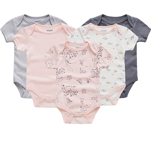 Newborn Baby Bodysuit 5 pieces Clothes gift set