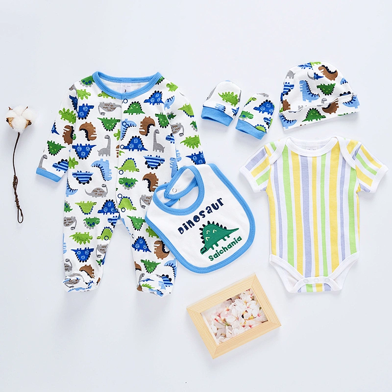 fashion Best Selling Baby boy clothes 5pcs Gift Set boy Clothes Cheap Baby Clothes