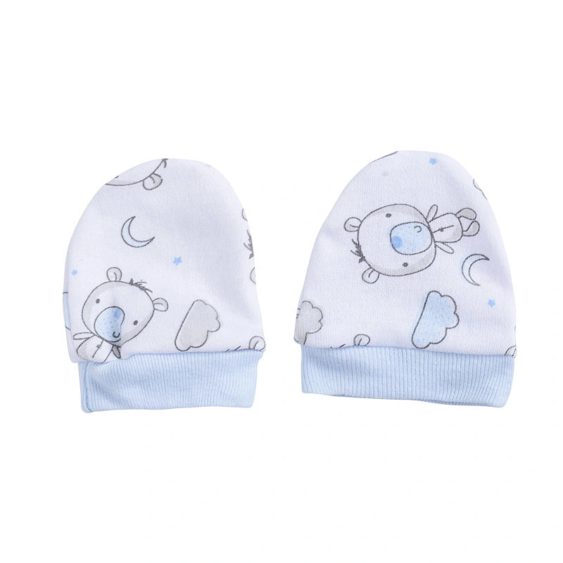Newborn Baby Boys clothing 5 piece gift set Bodysuit Romper hat bib mittens Set