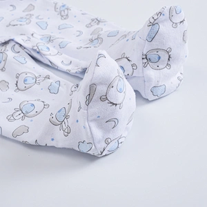 Newborn Baby Boys clothing 5 piece gift set Bodysuit Romper hat bib mittens Set