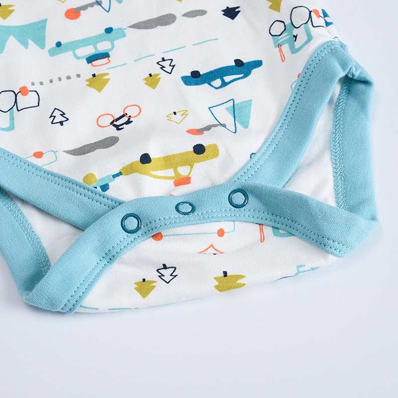 Fashion Newborn baby clothing set 6pcs bodysuit romper bib kids clothes products 100% cotton