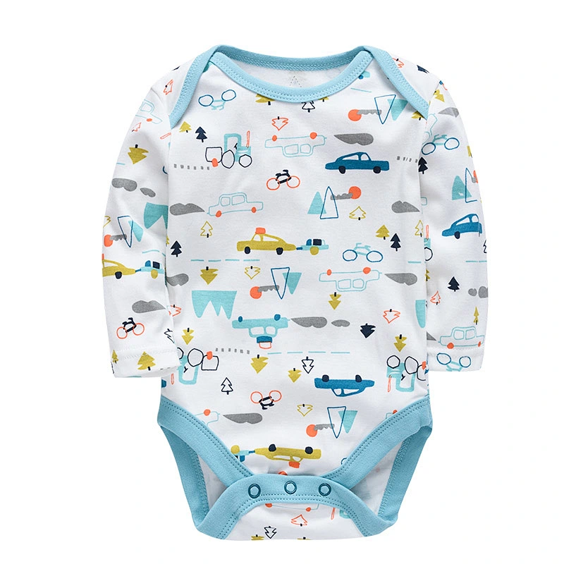 Fashion Newborn baby clothing set 6pcs bodysuit romper bib kids clothes products 100% cotton