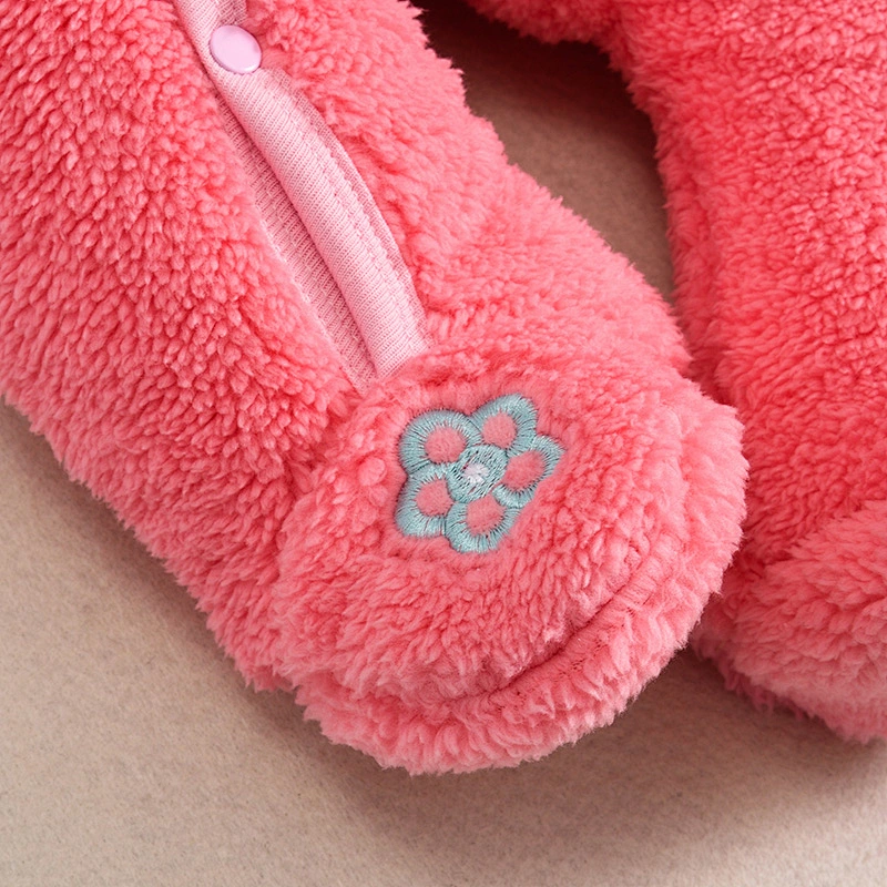 Newborn baby winter warm romper