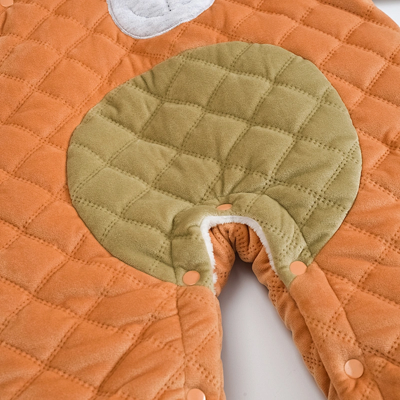 Newborn baby winter warm romper