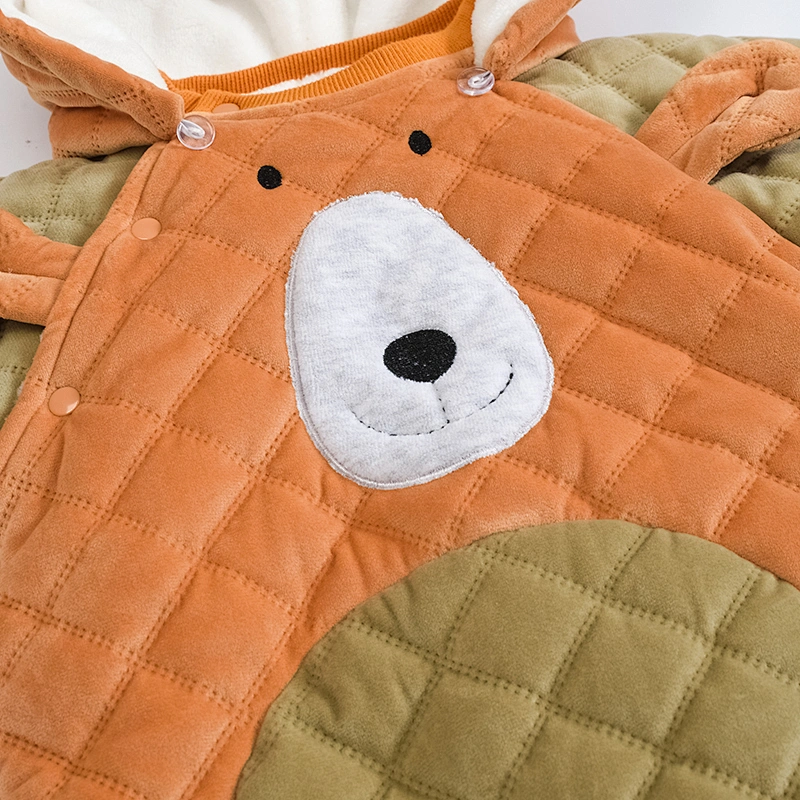 Newborn baby winter warm romper