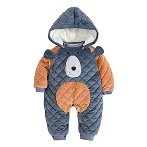 Newborn baby winter warm romper
