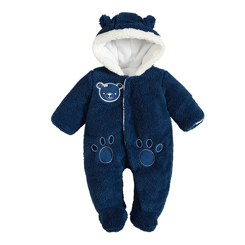 Newborn baby winter warm romper