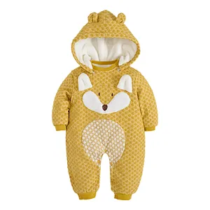 Newborn baby winter warm romper