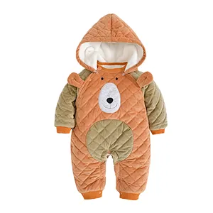 Newborn baby winter warm romper