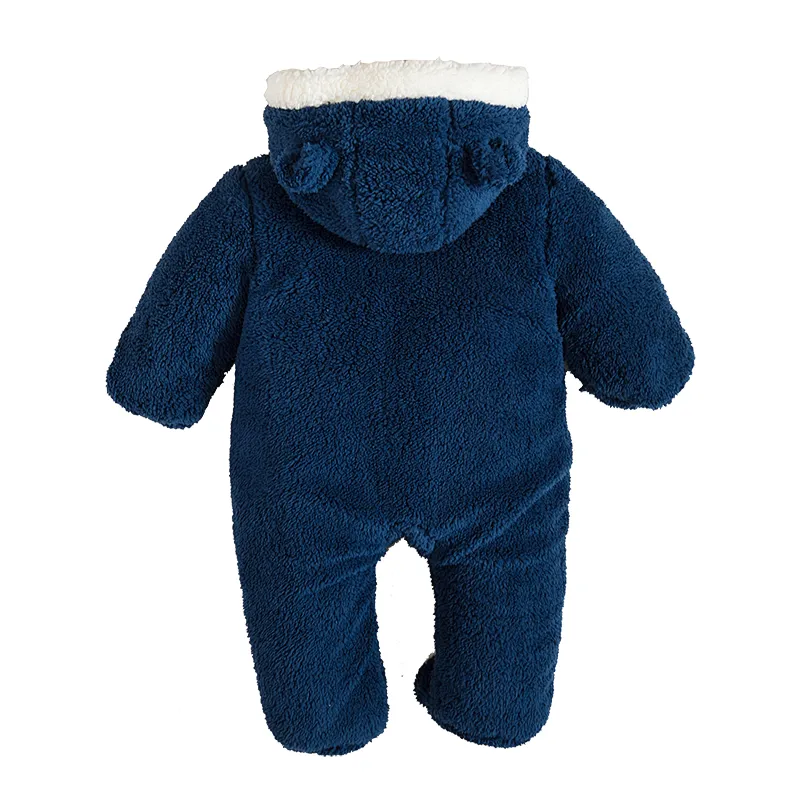 Newborn baby winter warm romper