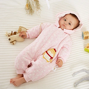 Newborn baby winter warm romper
