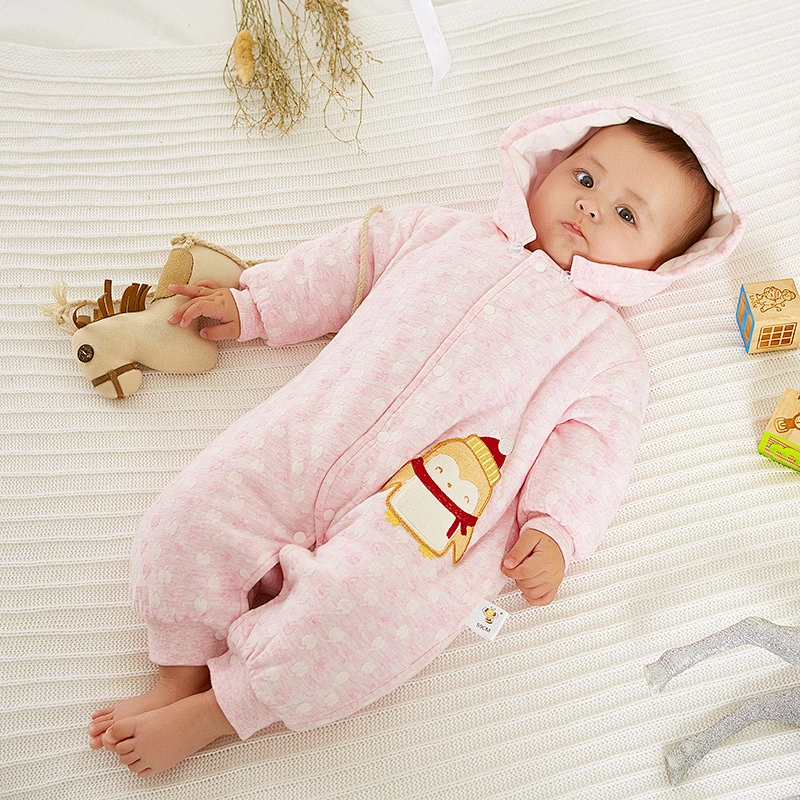 Newborn baby winter warm romper
