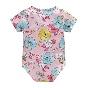 Infant baby girls bodysuit with head band