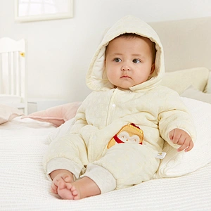 Newborn baby winter warm romper