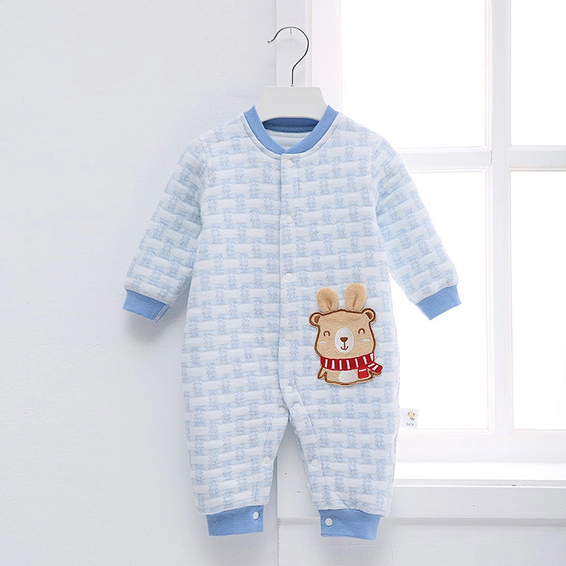 Newborn baby winter warm romper