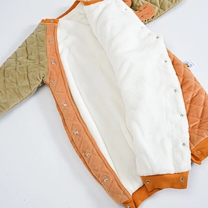 Newborn baby winter warm romper