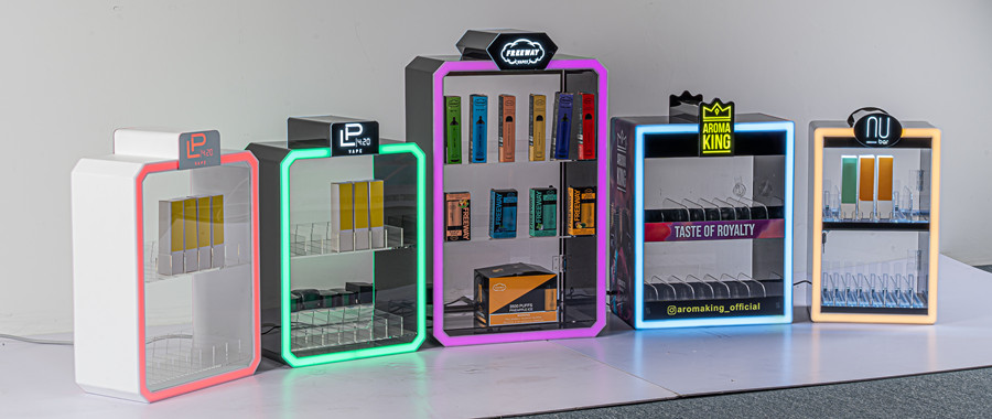 acrylic display stand for vape, rolling paper, CBD, chewing tobacco