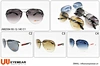 RIMLESS  AVAITOR METAL SUNGLASS
