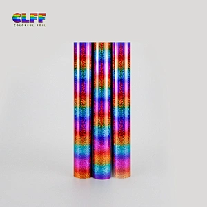 htv pu printable film customized available easy weed flashing rainbow heat transfer vinyl on t shirt