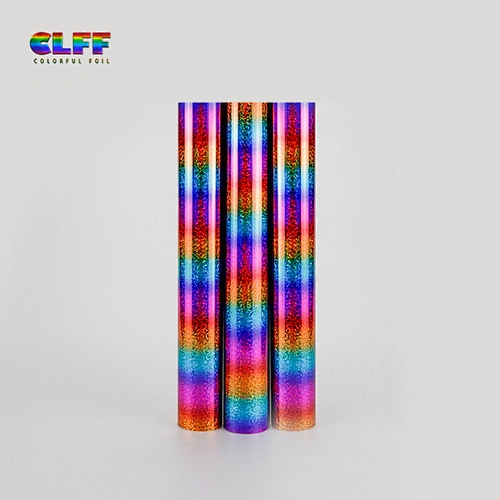 htv pu printable film customized available easy weed flashing rainbow heat transfer vinyl on t shirt