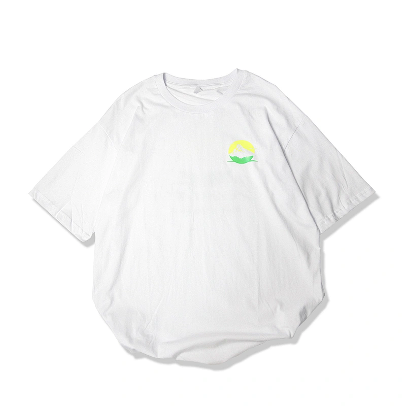 MOQ1pcs High Quality  Outdoor Logo Heat Transfer Vinyl Oversize Cotton T Shirt