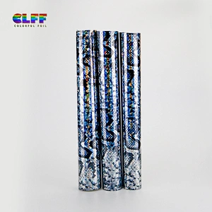 Wholesale Quality Holographic Serpentine Heat Transfer Vinyl Round Multi Color Changing HTV For T-shirt