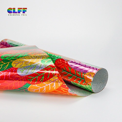 Factory Price High-Quality Customize Glitter Fashion Plant Pattern Heat Transfer Printing Film Patterns
