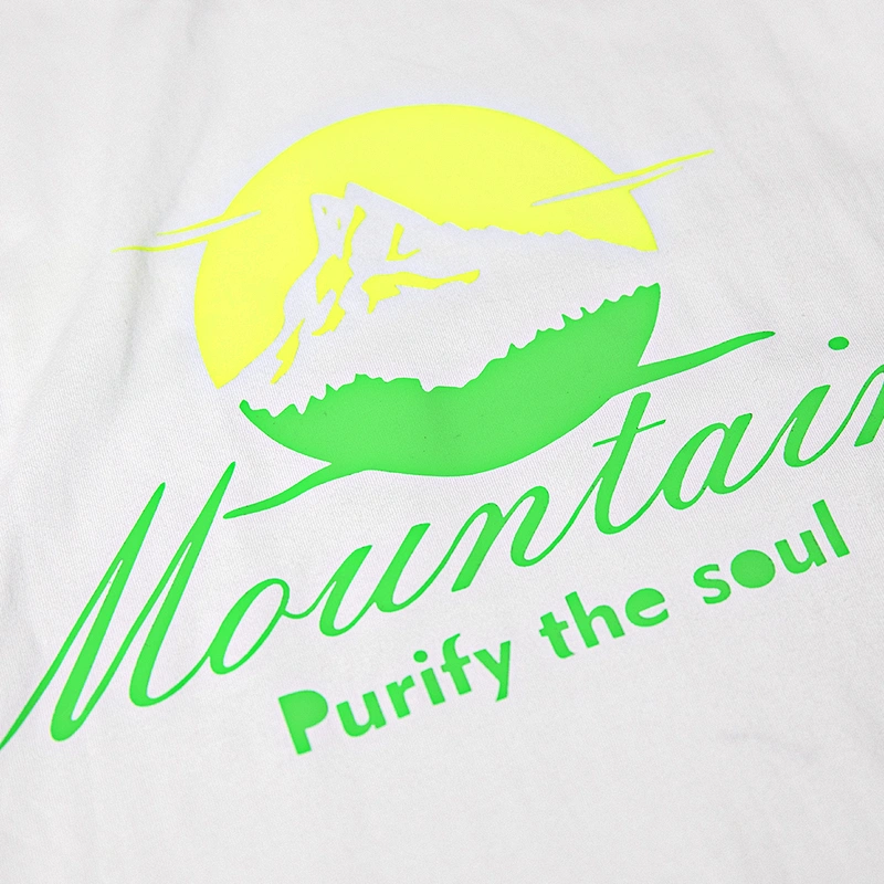 MOQ1pcs High Quality  Outdoor Logo Heat Transfer Vinyl Oversize Cotton T Shirt