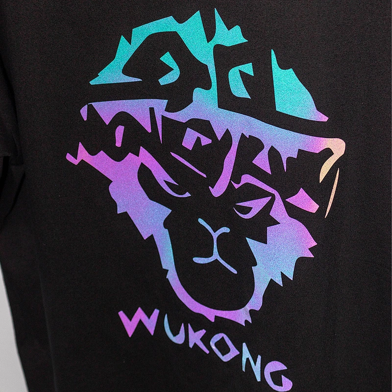 Wholesale Golden Hot Stamping Film Wukong Reflective Discoloration T Shirts Manufacturer