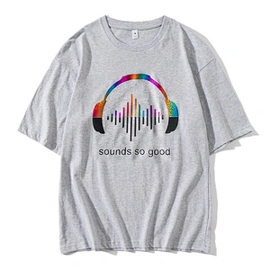 Wholesale Golden Hot Stamping Film Logo Cotton Half Sleeve O-Neck Tops Summer Mens T Shirts For Men Stylish