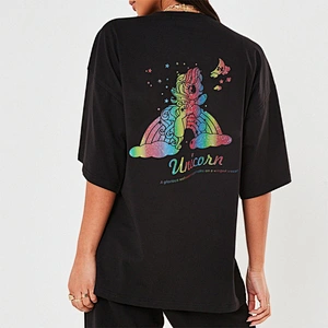 MOQ 1Pcs Hip Hop Top Oversize Summer Clothes Heat Transfer Vinyl Customize Your Own Logo T-Shirt