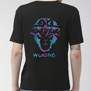 Wholesale Golden Hot Stamping Film Wukong Reflective Discoloration T Shirts Manufacturer