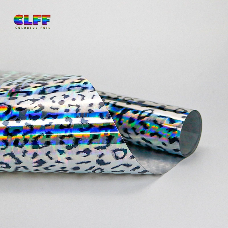 Free Sample In Stock Various Colors Iron On Glitter Htv Roll Glister Laser Leopard Heat Transfer Vinyl For Clothing