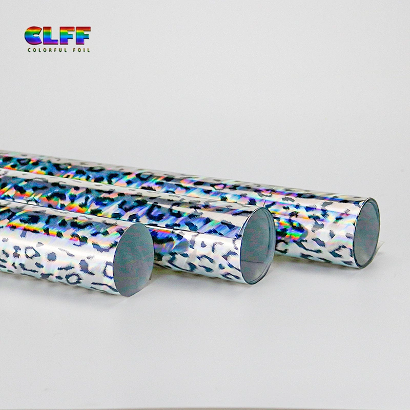 Free Sample In Stock Various Colors Iron On Glitter Htv Roll Glister Laser Leopard Heat Transfer Vinyl For Clothing