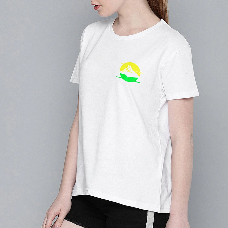 MOQ1pcs High Quality  Outdoor Logo Heat Transfer Vinyl Oversize Cotton T Shirt