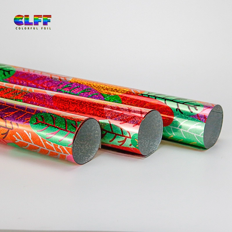Factory Price High-Quality Customize Glitter Fashion Plant Pattern Heat Transfer Printing Film Patterns