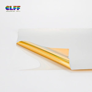GSL002 Customize Your Own Pattern Adhesive Gold Vinyl Tpu Material Heat Transfer Film On T Shirt And Leather