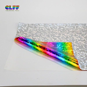 wholesale textile film reflective rainbow heat transfer vinyl for clothing Heat transfer vinyl