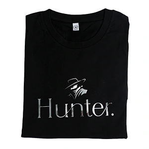 Wholesale Customizable Logo Hunter Silver Reflective Pattern Round Neck Short Sleeve Summer T Shirt Man