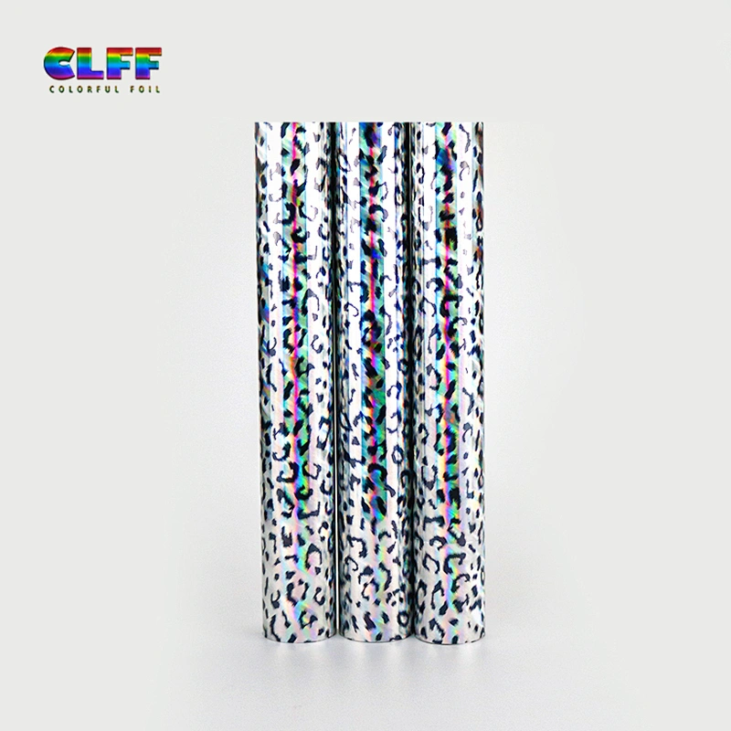 Free Sample In Stock Various Colors Iron On Glitter Htv Roll Glister Laser Leopard Heat Transfer Vinyl For Clothing