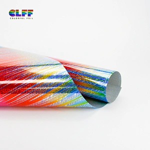 New Fashion Custom Design Flashing Rainbow Heat Transfer Vinyl Logo Press Sticker For T Shirt
