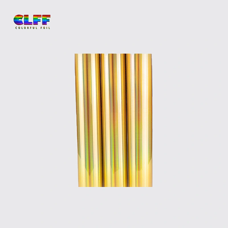 GSL002 Customize Your Own Pattern Adhesive Gold Vinyl Tpu Material Heat Transfer Film On T Shirt And Leather