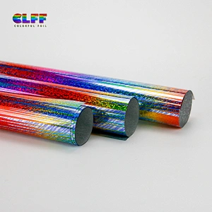 New Fashion Custom Design Flashing Rainbow Heat Transfer Vinyl Logo Press Sticker For T Shirt