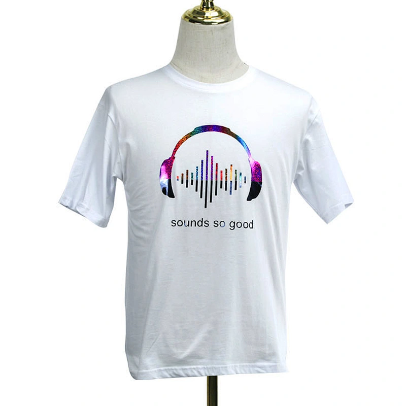 Rainbow Sound Wave Pattern Women Tshirts 100%Cotton Oversize T Shirt