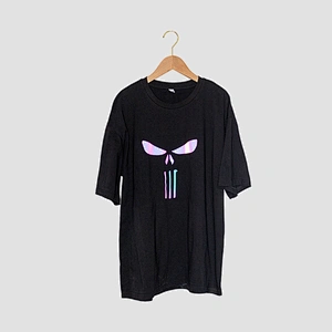 Wholesale Customizable Logo Skeleton Luxuriously Soft Feel Crewneck Short Sleeves Men Mercerised Cotton T-Shirt